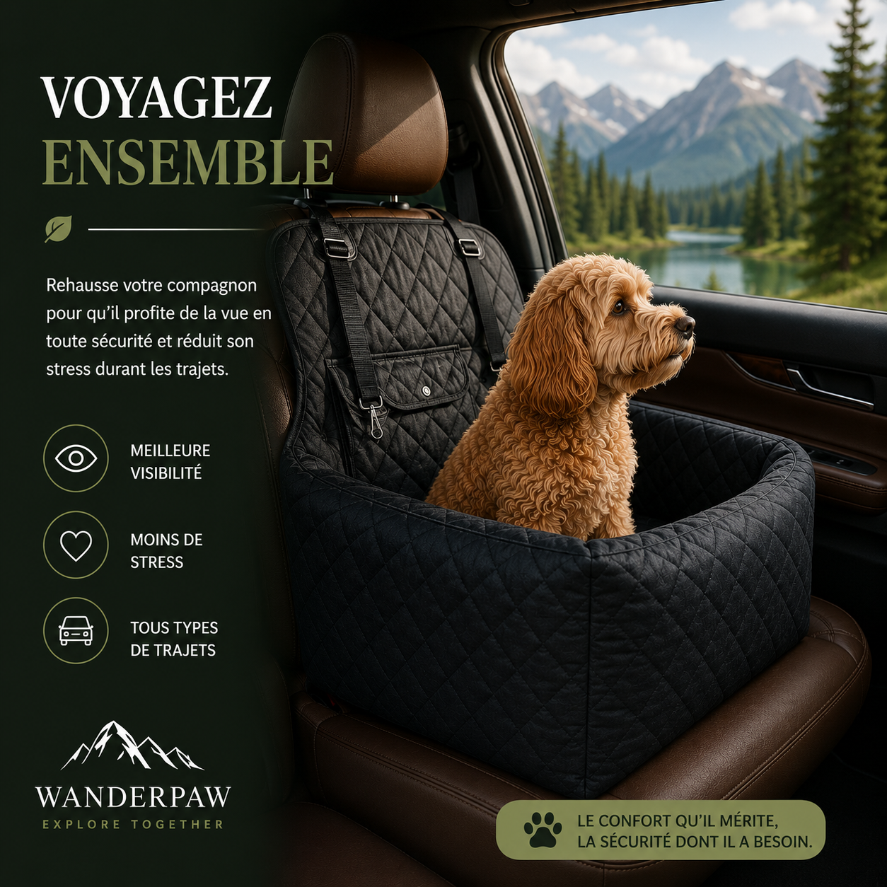 Siège voiture WanderPaw