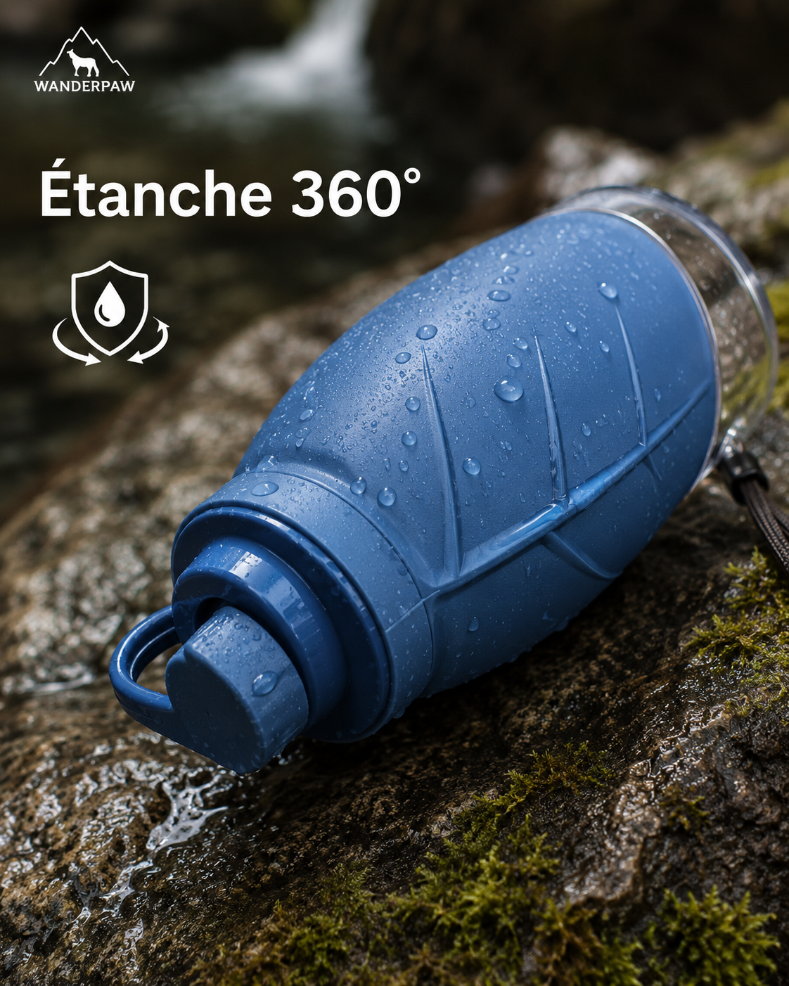 WanderPaw Nomadic Travel Bottle — Premium Hydration for Dogs and Cats on Adventures