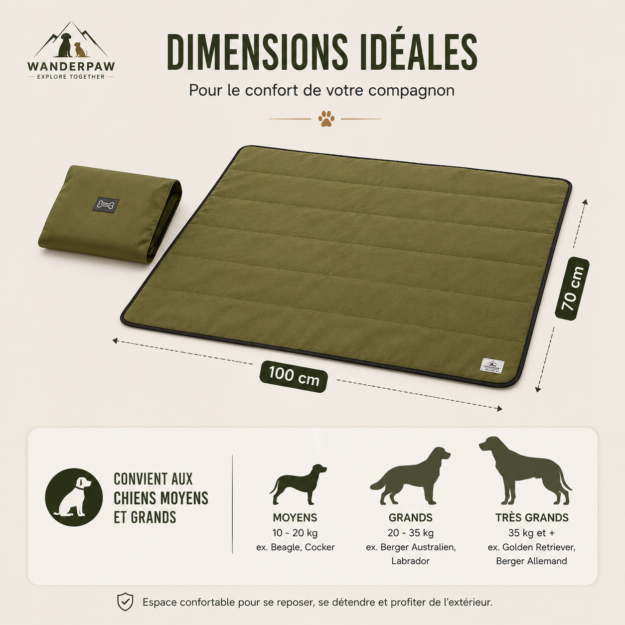 Couverture Extérieure Pliable pour Animaux de Compagnie – WanderPaw