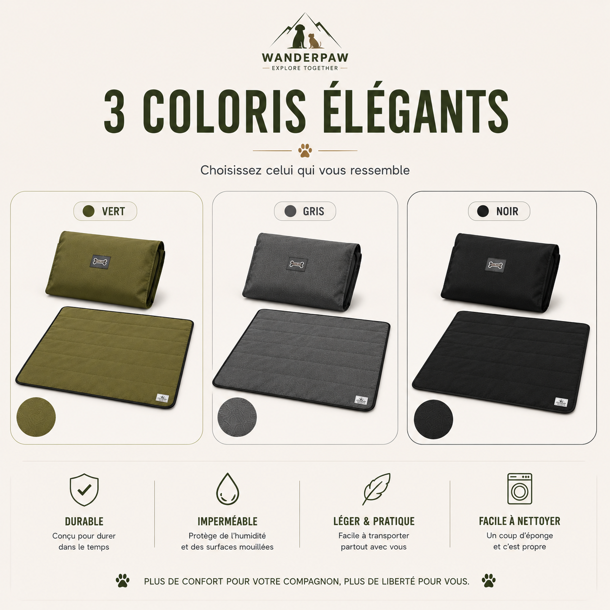 Couverture Extérieure Pliable pour Animaux de Compagnie – WanderPaw
