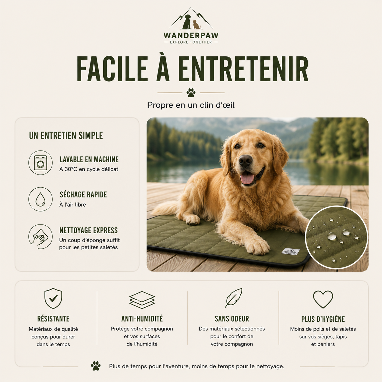 Couverture Extérieure Pliable pour Animaux de Compagnie – WanderPaw